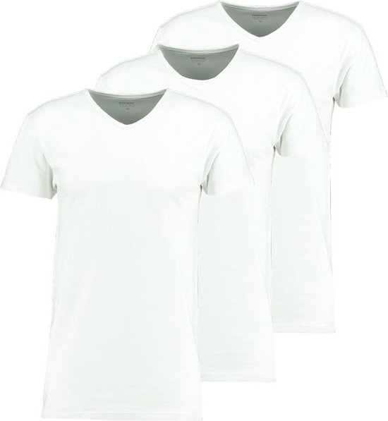 Onderling verbinden kopen in het geheim Zeeman heren T-shirt korte mouw - wit - maat XL - 3 stuks | bol.com