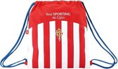 Rugtas met Koordjes Real Sporting de Gijón Wit Rood