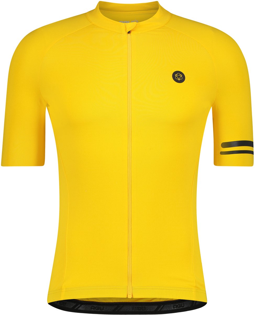 AGU Solid Fietsshirt Trend Heren - Geel - M