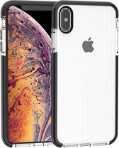 Basketbal textuur Anti-collision TPU Case voor iPhone XS Max (zwart)