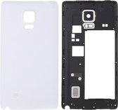 Volledige behuizingsdeksel (middenkader bezel + batterij achtercover) voor Galaxy Note Edge / N915 (wit)