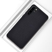 Schokbestendige doek textuur pc + TPU beschermhoes voor Huawei P30 Pro (zwart)