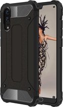 Voor Huawei P20 Full-body Rugged TPU + PC Combinatie Cover Case (Zwart)