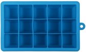 15 roosters DIY grote ijsblokjesvorm Vierkante vorm Siliconen ijsbak Fruit ijsmachine (hemelsblauw)