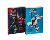 Brepols Schoolagenda 2021-2022 - Sport voetbal - Blauw - 11.5 x 16.9 cm