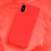 TOTUDESIGN Liquid Silicone Dropproof Full Coverage Case voor iPhone XS Max (rood)