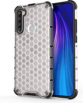 Voor Geschikt voor Xiaomi Redmi Note 8T schokbestendige honingraat pc + TPU-hoes (wit)