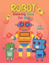 Robot Coloring Book For Kids 4-8 Years
