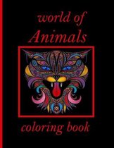 world of Animals coloring book