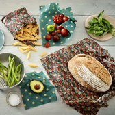 Beeswax food wraps large kitchen pack - 5 stuks S - M - L - herbruikbaar en duurzaam - Cath Kidston