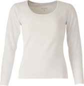 MOOI! Company -T-shirt Arlette lange mouw - O-Hals - Aansluitend model - Kleur Ecru - XL