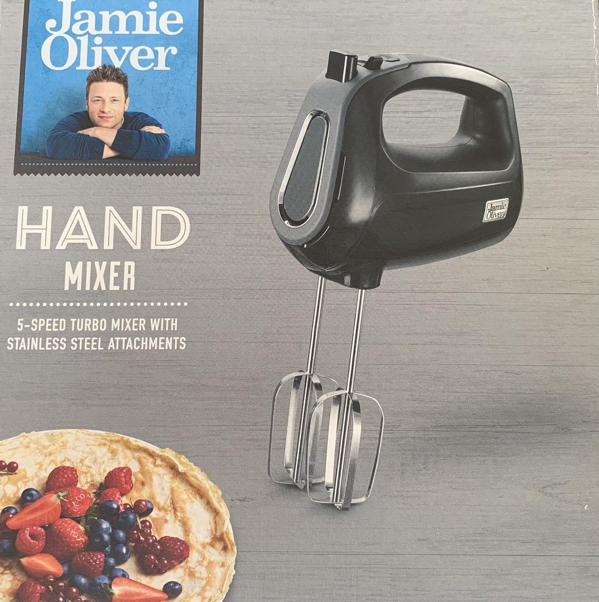 Jamie Oliver - Hand Mixer - 5 speed - zwart | bol.com