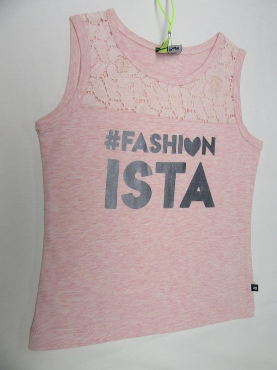rumbl , meisje, t-shirt zonder mouw , rose  , #fashion ista , 104 /110   -  4 / 5 jaar