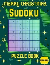 Merry Christmas Sudoku Puzzle Book: Medium Large Print Sudoku Puzzles games Book for Adults with Solutions