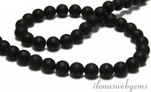 Natuursteen kralen Onyx kralen rond mat ca. 8mm Streng ca. 39cm