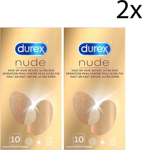 Durex Condooms Nude - 10 x 2