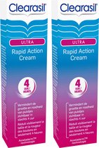 Clearasil Ultra Rapid Action Cream - Behandelingscrème - 2 x 15 ml