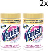 Vanish Oxi Action Crystal White Base Poeder - Voor Witte Was - 1,2kg x2