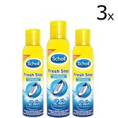 Scholl Voetdeodorant - Fresh Step Schoenenspray - 150ml x3