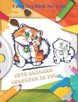 Cute Animals - Coloring is Fun - Coloring Book for Kids