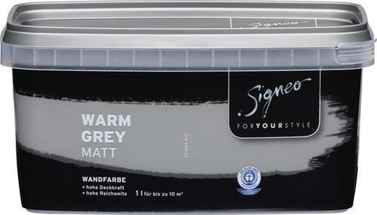 Signeo Warm grijs Mat verf 1 liter