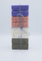 Cadeau pakket 8x Savon de Provence 125 gram - argan, muguet, lavendel, rozen - echte Marseille zepen