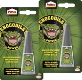 Pattex - Secondelijm - Crocodile - super glue - 10gram - 2 stuks - in handige zipperbag