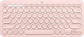 Bol.com Logitech K380 - Draadloos Bluetooth Toetsenbord - QWERTY - Roze aanbieding