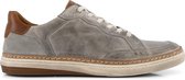 Travelin' Northampton - Casual leren herensneakers - Veterschoen - Grijs leer - Maat 48