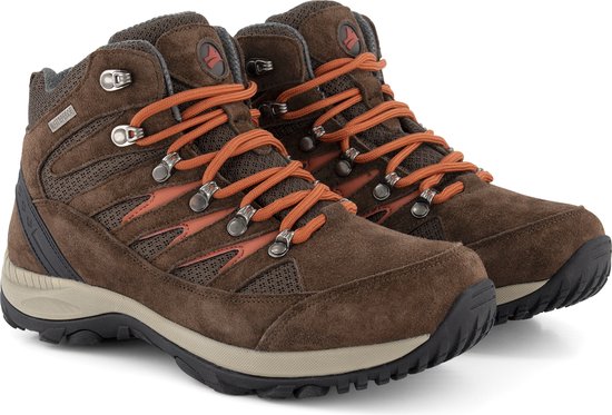 Travelin' Nyborg Bottes Randonnée Hommes - Cuir Daim Outdoor Imperméables Cheville