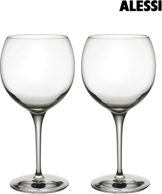 Alessi wijnglas Groot - hoogte 22 cm - 4 stuks