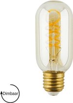 Filament Tube LED Lamp E27 | dimbaar | amber | 4W | 2500K | Kooldraadlamp | Ø45mm