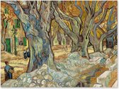 Graphic Message - Schilderij op Canvas - Grote Platanen - Vincent van Gogh - Reproductie - Woonkamer