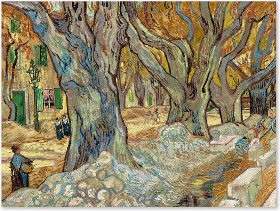 Graphic Message - Schilderij op Canvas - Grote Platanen - Vincent van Gogh - Woonkamer