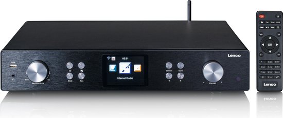 Lenco DIR-250BK - Internet radio met DAB, Bluetooth en MP3 speler - Zwart |  bol.com
