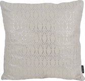 Oona White / Silver Kussenhoes | Polyester / Metallic | 45 x 45 cm
