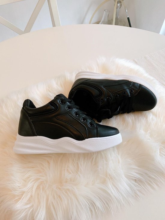 Shoekueen Dames Sportschoenen Sleehak Zwart 37 | bol.com