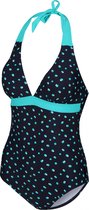 Regatta Badpak Flavia Dames Polyamide Zwart/blauw Maat 38