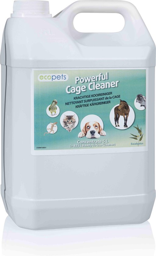 Ecopets Powerfull Cage Cleaner (Krachtige Kooireiniger) Concentraat - 5 LTR