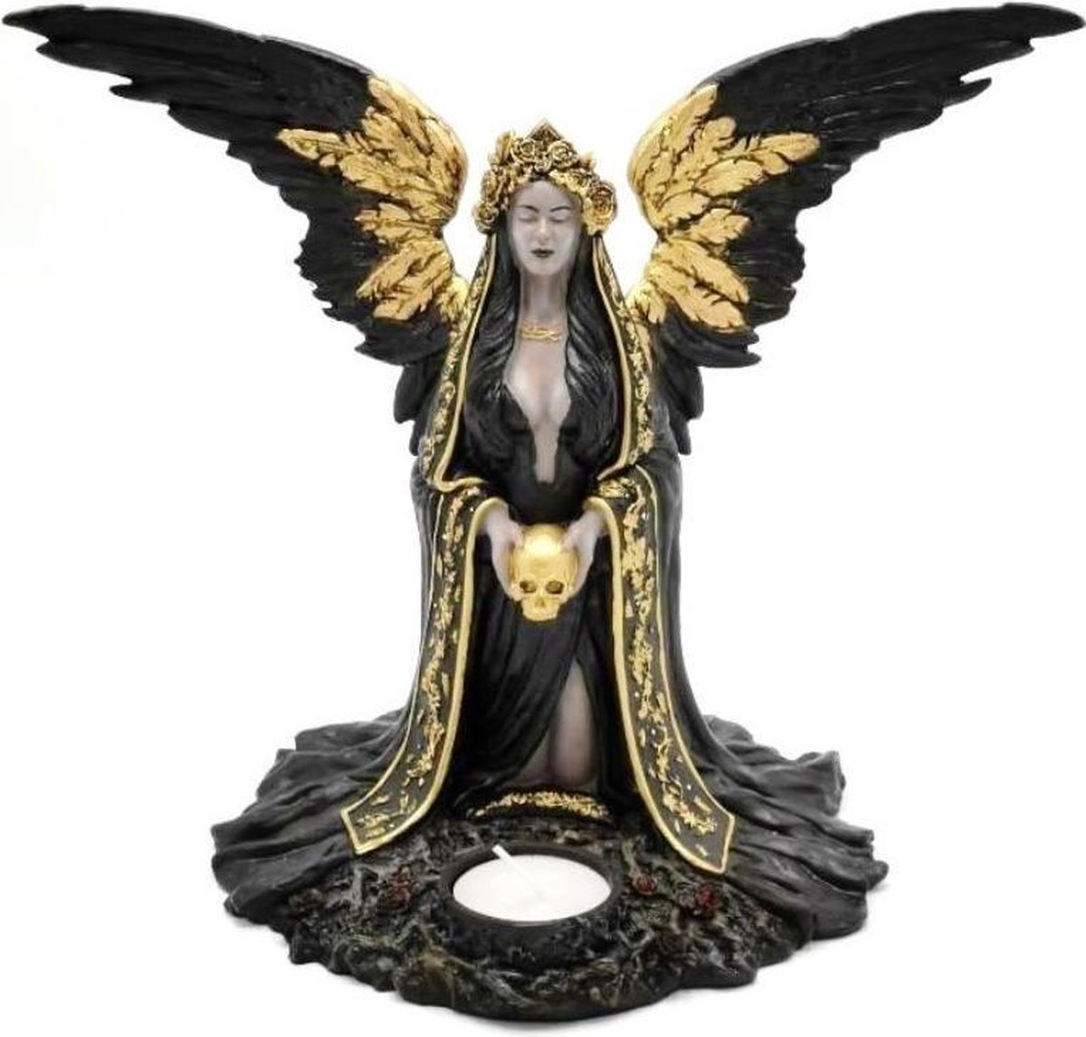 Nemesis Now Beeld/figuur Teresina Kaarsenhouder Zwart