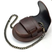 Riemtasje-Voor Zakhorloge- Bruin- leder-Charme Bijoux