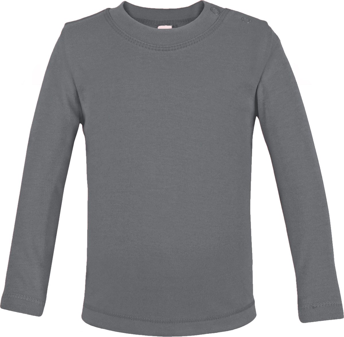 Link Kids Wear baby T-shirt met lange mouw - Grijs - Maat 62/68
