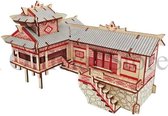 Houten 3D puzzel - houses on stilts - 66 onderdelen - houten bouwpakket