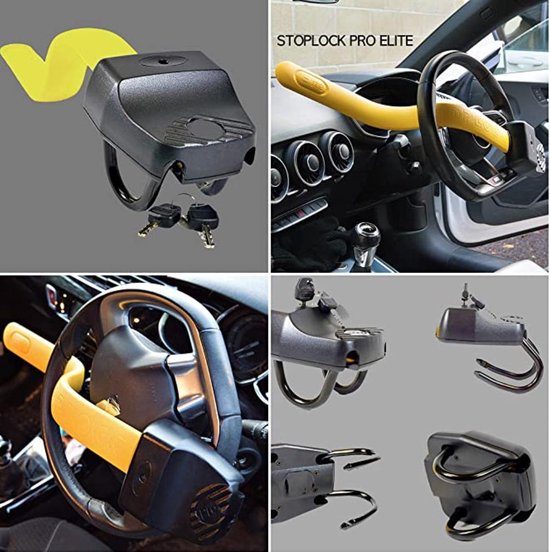 Stoplock Pro Elite Verrou de volant de voiture, dispositif de serrage de  barre