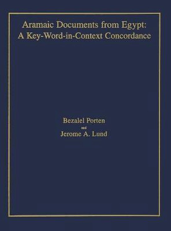 Comprehensive Aramaic Lexicon Project Aramaic Documents from Egypt