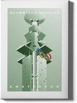 Walljar - Olympisch Stadion - Muurdecoratie - Poster met lijst