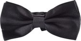 Luxe vlinderdas - bow tie - vlinderstrik - strikje - zwart - one size