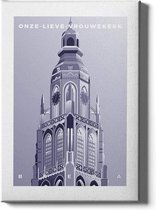 Walljar - Onze-Lieve-Vrouwekerk - Muurdecoratie - Canvas schilderij