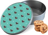 Pot à biscuits Pug Life Round - Boîte de rangement 15x15x5 cm
