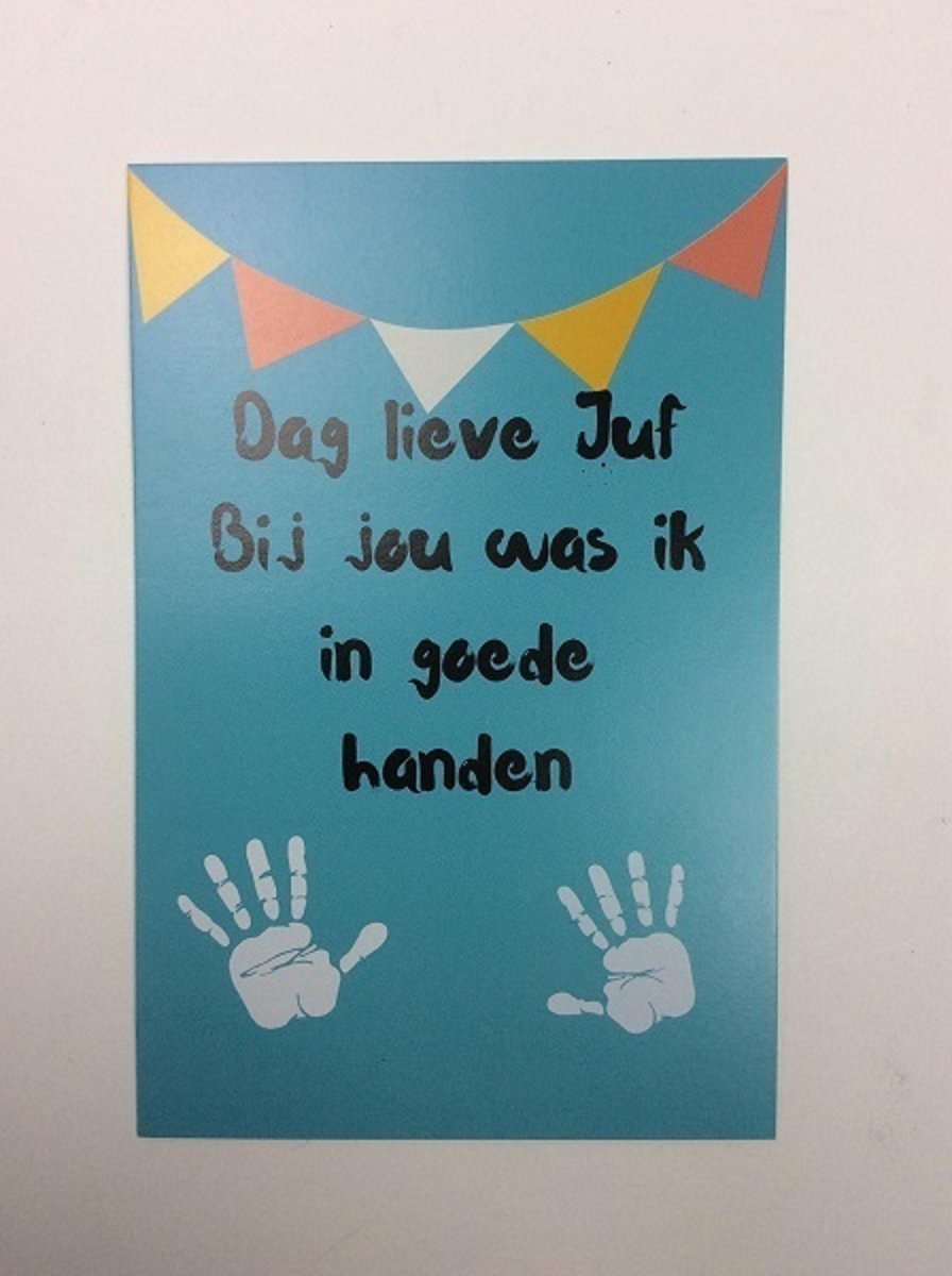 Postkaart cm Dag lieve Juf
